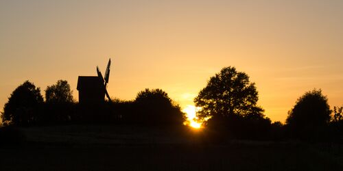 Sonnenuntergang an der Mühle Borne, Foto: Bansen/Wittig