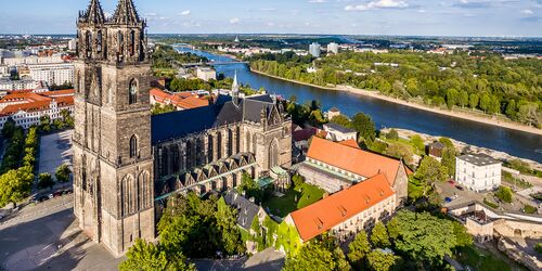 Magdeburg vom Wasser aus