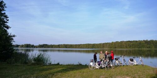 Radler am Todnitzsee, Foto: Dana Klaus, Lizenz:  Tourismusverband Dahme-Seenland e.V.