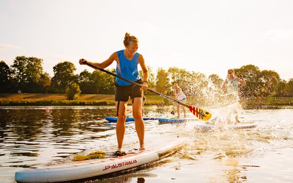 Bremen, Standup, Werdersee, Foto: Kanu-Scheune