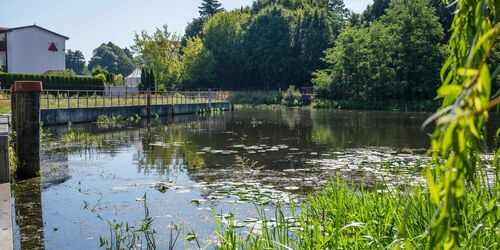 Anleger unterhalb Eberswalder Stadtschleuse, Foto: FlorianHeilmann, Lizenz: Stadt Eberswalde