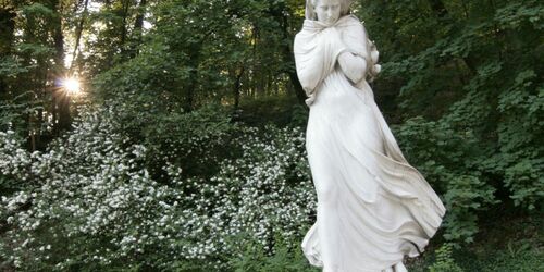 Statue im Kurpark in Bad Freienwalde - Der Winter, Foto: Henry Mundt