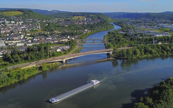 Zusammenfluss Saar und Mosel in Konz, Foto: Hans-Peter Merten