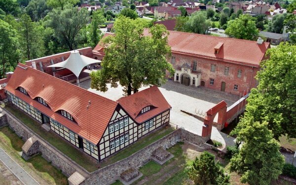 Burg Storkow - Luftaufnahme, Foto: André Emmerich