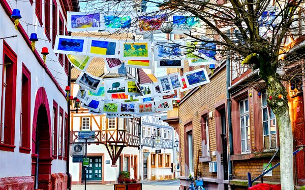 Freiluft Galerie in der Marienstraße, Foto: Stadt Lauda-Königshofen