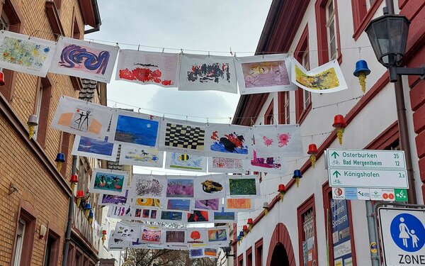 Freiluft Galerie in der Marienstraße, Foto: Stadt Lauda-Königshofen