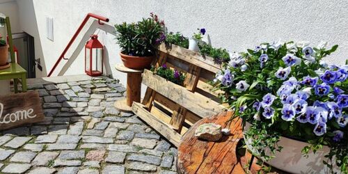 Eingang zur Werkstatt, Foto: Katharina Faust