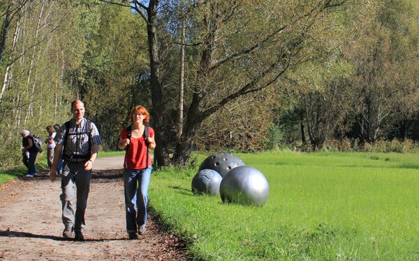 "Sphären" auf dem Kunstwanderweg, Foto: Bansen Wittig