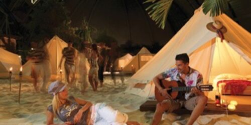 Camping am Strand, Foto: Tropical Islands, Lizenz: Tropical Islands
