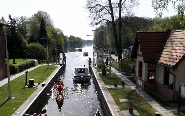 Schleuse Neue Mühle, Foto: Dana Klaus, Lizenz: Tourismusverband Dahme-Seenland e.V.