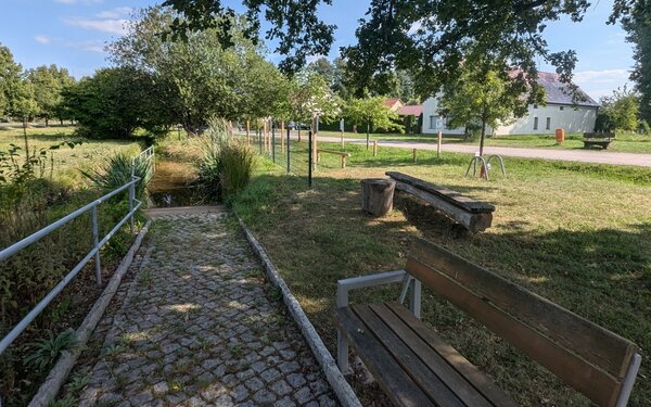 Kneippanlage in Lugau, Foto: Förderverein Naturpark, Lizenz: Förderverein Naturpark
