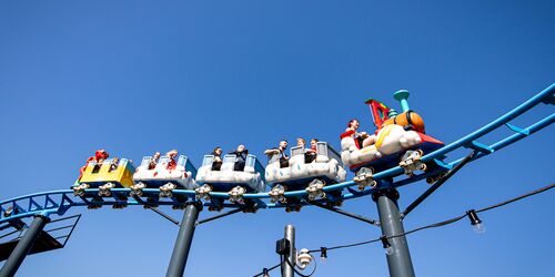 Poggys Wolkenexpress in der Wetterelt, Foto: Karls Erlebnis-Dorf Elstal, Lizenz: Karls Erlebnis-Dorf Elstal