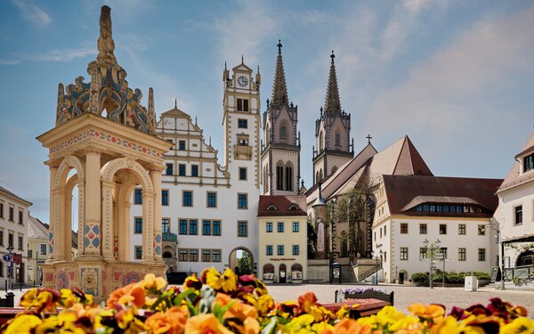Stadt Oschatz Neumarkt, Foto: Thomas Malik, Fotostudio Corinna, Lizenz: Oschatz-Information