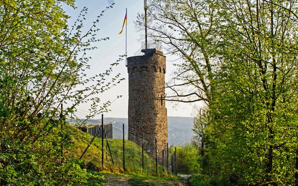 Haldyturm auf dem Höhlenweg, Foto: Maren Pussak, Das Bergische, CC-BY-SA