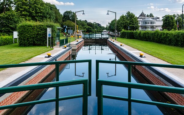 Ruhrschleuse Mülheim, Foto: Tuxyso, Wikipedia, CC BY-SA 3.0