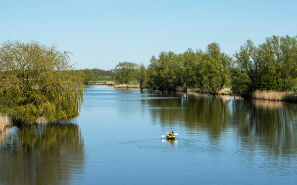 Flusslandschaft der Eider, Foto: Bootsmann-Lodge