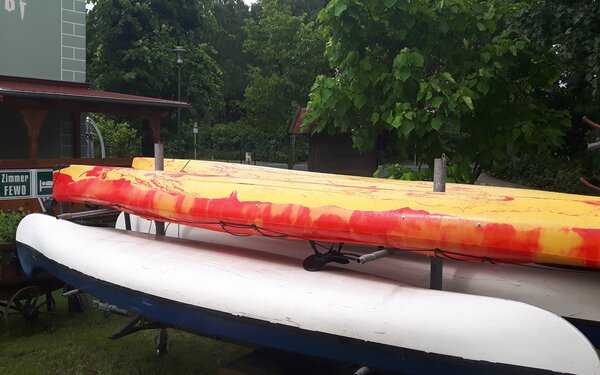 Boots- und Kanuverleih "Alte Fischerhütte" – Kajaks, Foto: Torsten Schmidt