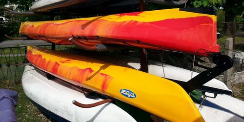 Boots- und Kanuverleih "Alte Fischerhütte" - Kajaks, Foto: Foto: Torsten Schmidt