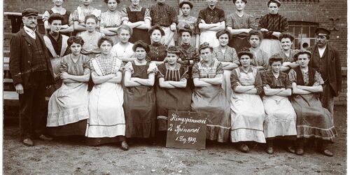 Arbeiterinnen der 2. Spinnerei, 1909, Foto: Foto: Spinnerei Archiv