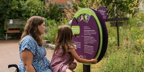 Erlebnisstation im "Garten der Sinne", Foto: Steffen Lehmann, Lizenz: TMB-Fotoarchiv