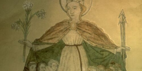 Kloster Zinna - Fresko , Foto: Schmidt, Lizenz: TMB-Fotoarchiv