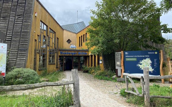 NABU-Naturerlebniszentrum Blumberger Mühle Eingangsbereich, Foto: Anet Hoppe, Lizenz: Anet Hoppe