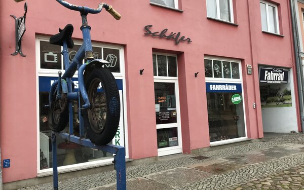 Fahrrad Schäfer in Angermünde, Foto: Silke Rumpelt
