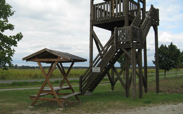 Aussichtsturm Friedersdorf, Foto: Amt Elsterland, Lizenz: Amt Elsterland