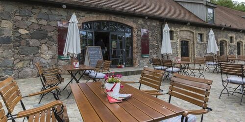 terrasse Klostercafé, Foto: TMB-Fotoarchiv/Steffen Lehmann