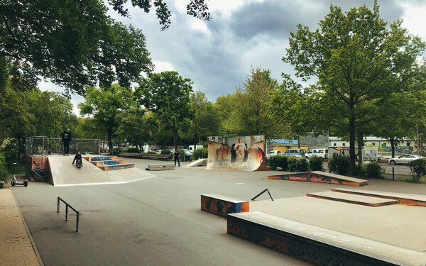 Skatepark am Volkspark Hasenheide, Foto: Rita Frank, Lizenz: terra press GmbH