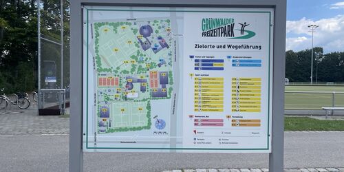 Plan vom Freizeitpark Gruenwald, Foto: Florian Weindl