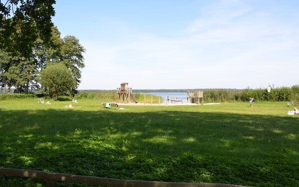 Liegewiese am Grimnitzsee , Foto: Amt Joachimsthal (Schorfheide), Lizenz: Amt Joachimsthal (Schorfheide)