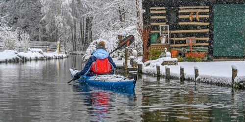 Winterpaddeln im Spreewald, Foto: Bootsverleih Richter/Kajaksports GbR, Lizenz: Bootsverleih Richter/Kajaksports GbR