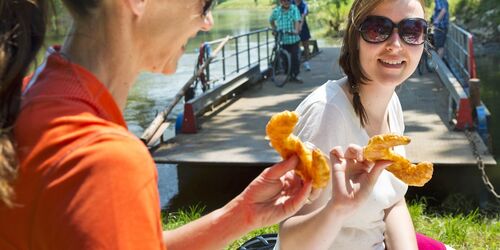 Fähre Pettstadt, Picknick, Foto: A. Hub, FrankenTourismus