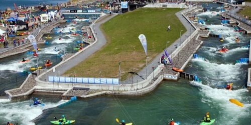 Die Wildwasser-Anlage von oben, Foto: Hochbildfoto-4you.de