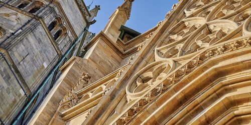 Detailaufnahme des Erfurter Doms St. Marien, Foto: Florian Trykowski, Lizenz: Thüringer Tourismus GmbH