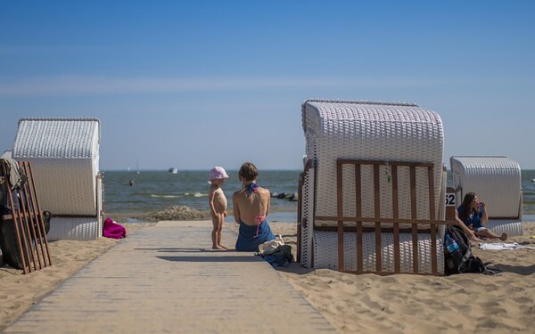 Am Strand von Ueckermünde  Stadt Ueckermünde