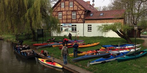 Anlegestelle Dubkow-Mühle, Foto: Dubkow-Mühle