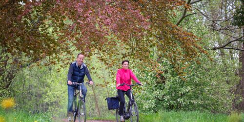 Fahrradfahrer im Lenné Park in Hoppegarten, Foto: Florian Läufer, Foto: Florian Läufer