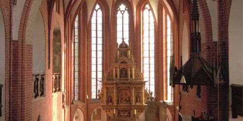 Blick in den Chorraum der Maria-Magdalenen-Kirche Eberswalde, Foto: Hans-Peter Giering