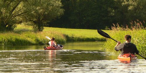 Kanu auf der Tollense, Foto: Vogel, Klotz