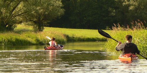 Kanu auf der Tollense, Foto: Vogel, Klotz