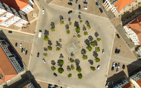 Marktplatz Neustrelitz, Foto:  Stadt Neustrelitz/Sebastian Haerter