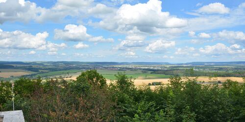 Aussicht von der Burganlage Scharfenstein, Foto: Thüringen Tourismus GmbH