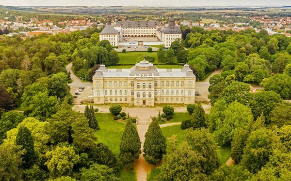 Schloss Friedenstein Museum Luftaufnahme, Foto: Marcus Glahn, Lizenz: Stiftung Schloss Friedenstein für die Schatzkammer Thüringen