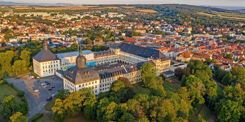 Schloss Friedenstein Luftaufnahme, Foto: Stefan Nink CMR, Lizenz: Thüringer Tourismus GmbH