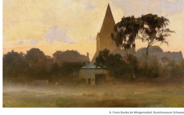 Franz Bunke, "Im Morgennebel", Foto: Kunstmuseum Schwaan