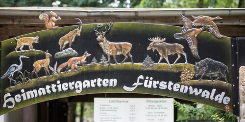 Eingang Heimattiergarten Fürstenwalde, Foto: Florian Läufer, Lizenz: Seenland Oder-Spree