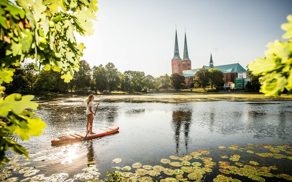 SUP-Tour mit Domblick in Lübeck , Foto: LTM