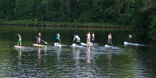 Mit dem SUP unterwegs in Luebeck, Foto: Surf-Center Luebeck